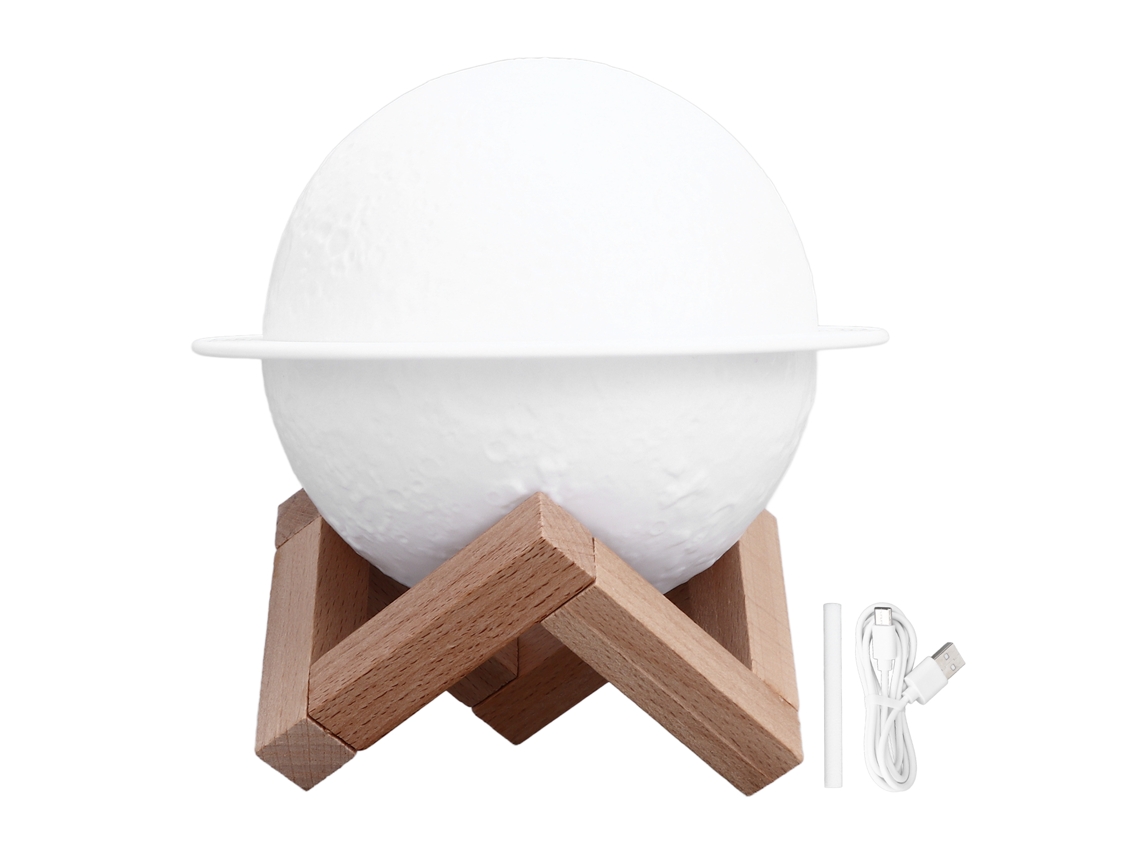 Rebe-humidificador Usb Planet 2 En 1 200ml Difusor De Aceites Esenciales Led Luz Nocturna Silencioso Mini Para Hogar Y Coche
