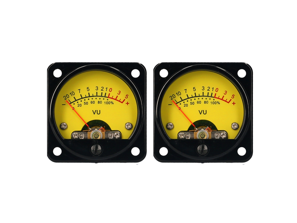 Meter Vu 2 Piezas Amplificador Potencia Precisión Alta Luz Amarilla Panel Driver Board Nivel Sonido