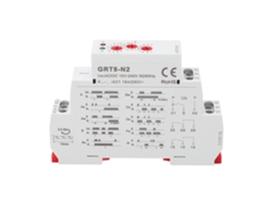 Relé Temporizador Multifuncional Con Indicador Led, Montaje En Riel, Ignífugo Para Uso Industrial.
