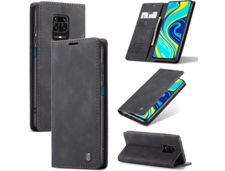 Carcasa Xiaomi Redmi Note 9 Pro Livro Caseme Elite Negro