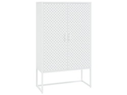 Maison Exclusive - Aparador De Acero Blanco 80x35x135 Cm