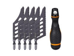 Juego De 5 Piezas De Herramientas De Corte De Acero Con Sierra De Calar Para Madera, Con Mango De...