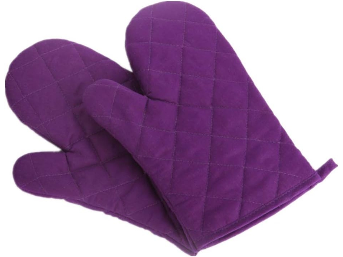Guantes De Cocina - Resistentes Al Calor - Reforzados - 1 Par - Morados