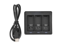 Cargador de batería para cámara de acción GoPro, 3 modos, con luz LED, caja de carga USB para Hero 9