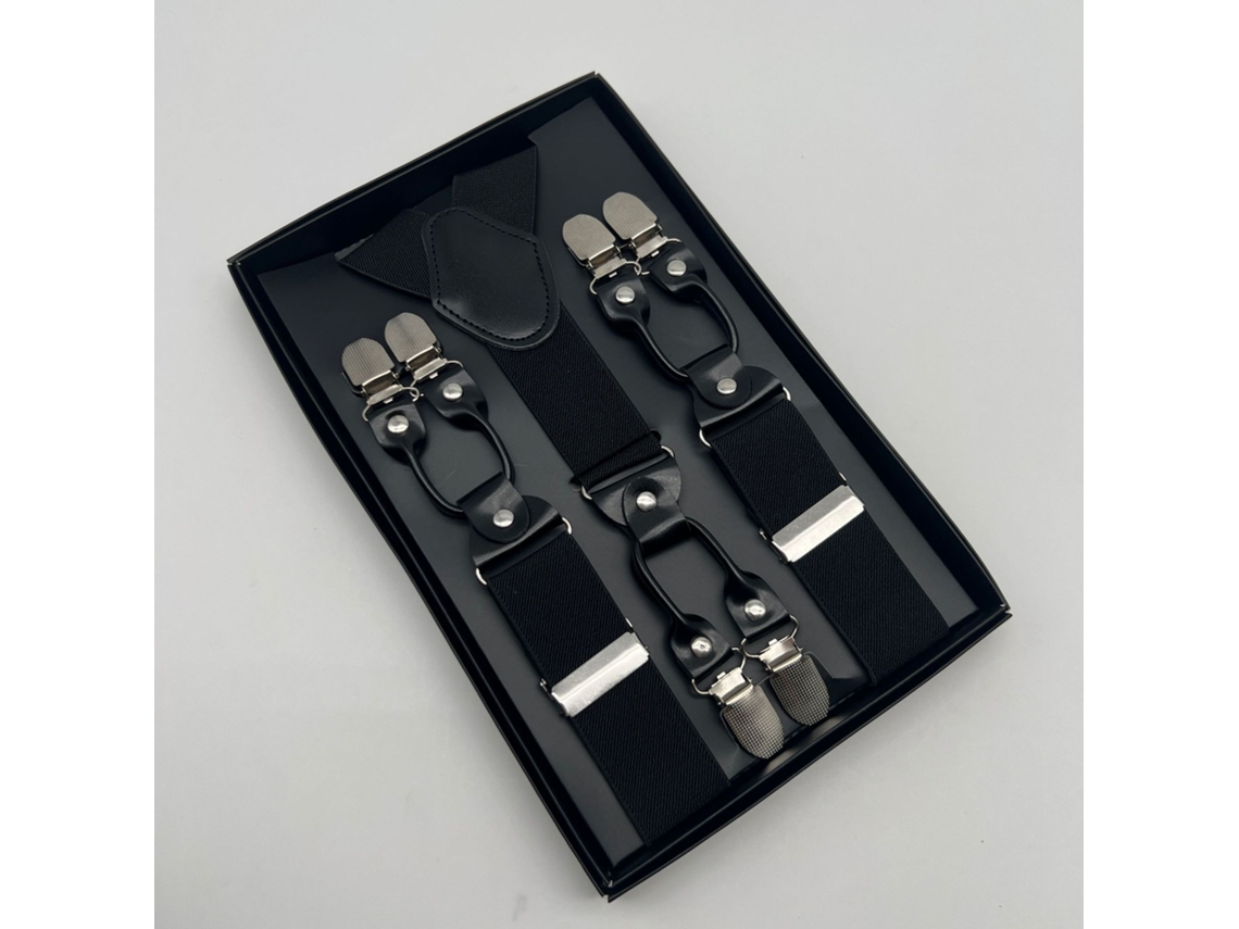 Suspensório Chrui Para Camisa Masculina - 3,5 Cm, 6 Clipes (02)