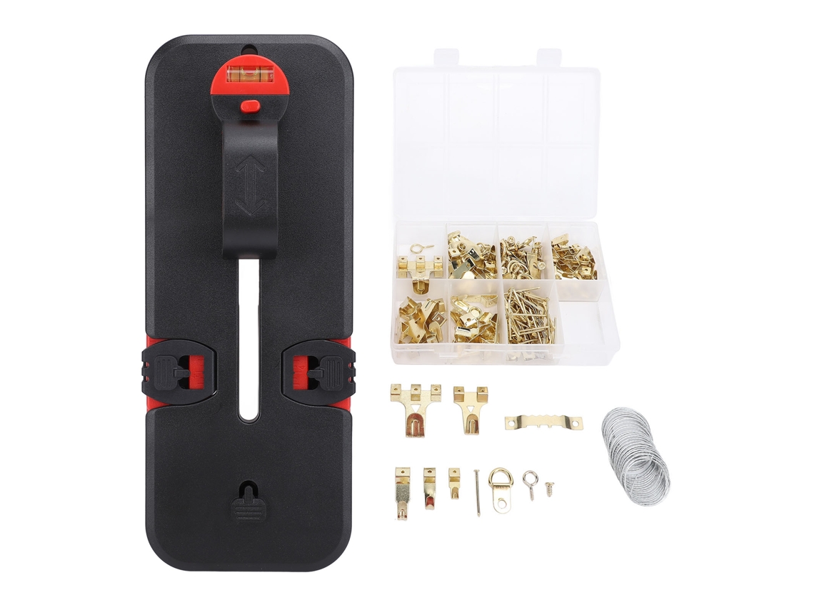 Kit De Instalación De Cuadros Con Nivel Herramientas Para Pared Multifuncional Fácil De Usar