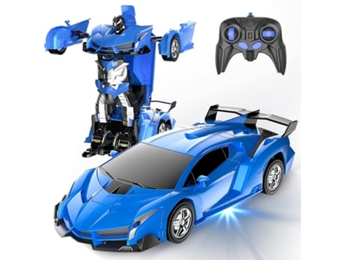 Coche teledirigido, robot transformable RC para niños, coche de carreras a escala 1:18 de 2,4 GHz con Panoona