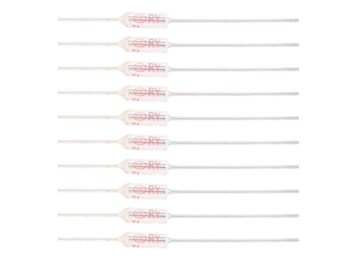 10 Fusibles Térmicos Metálicos De 250 Vca, 10 A, Cortafuegos Térmicos, 72-250 ℃, 152 ℃