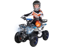 Quad eléctrico Torino para niños, 1000 vatios, quad de bolsillo con frenos de disco, 24 km/h, 3 baterías de 12 voltios ACTIONBIKE