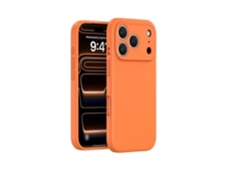 (naranja, Iphone 17 Pro Max) Funda De Silicona Líquida Para Iphone, Cobertura Total Sin Huecos, Protección De Botones De Una Sola Pieza.