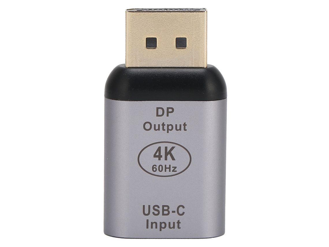 Adaptador Usb-c A Displayport 4k 60hz Hembra A Macho, Compatible Con Windows/android/os X