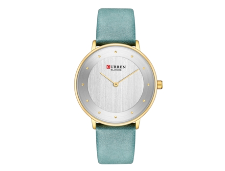 Relojes de Mujer Casuales de Moda Banda de Cuero Genuino Reloj Elegante para Mujer Relojes de Pulsera de Cuarzo-Verde LUUCOZK