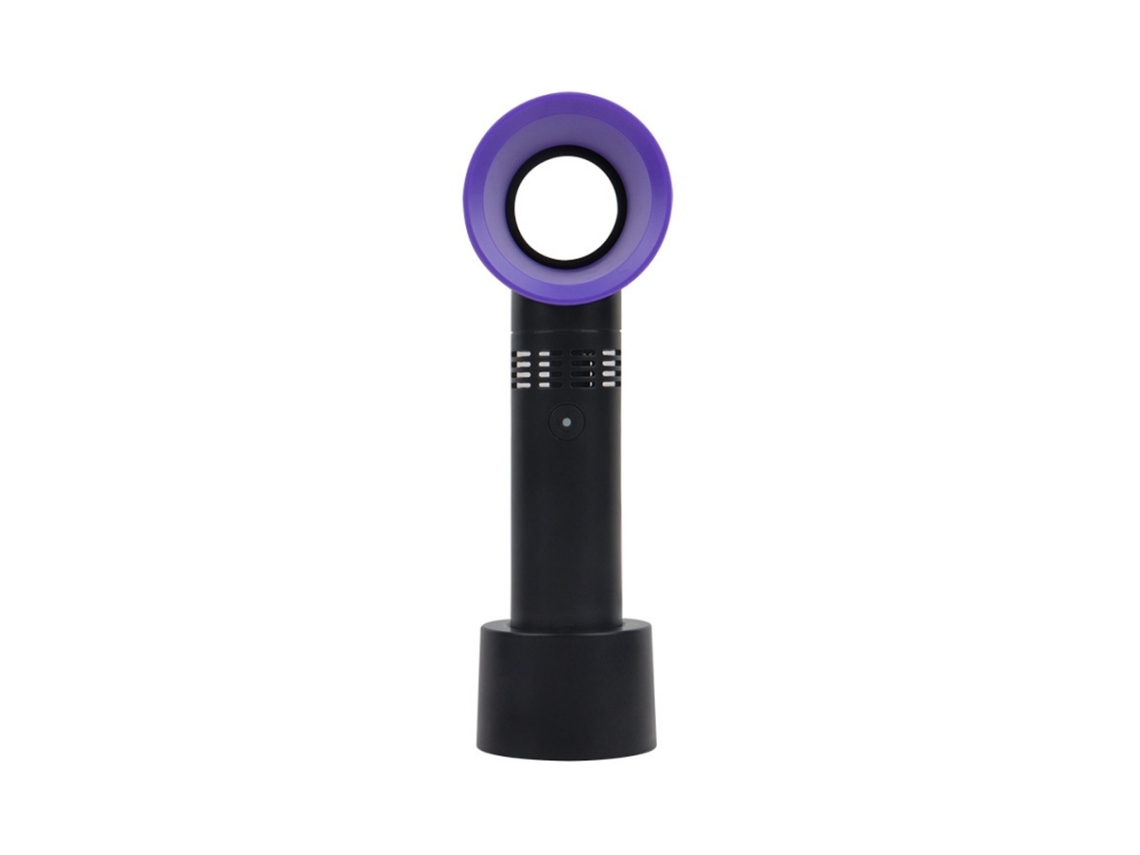 Ventilador USB portátil creativo sin aspas (negro)