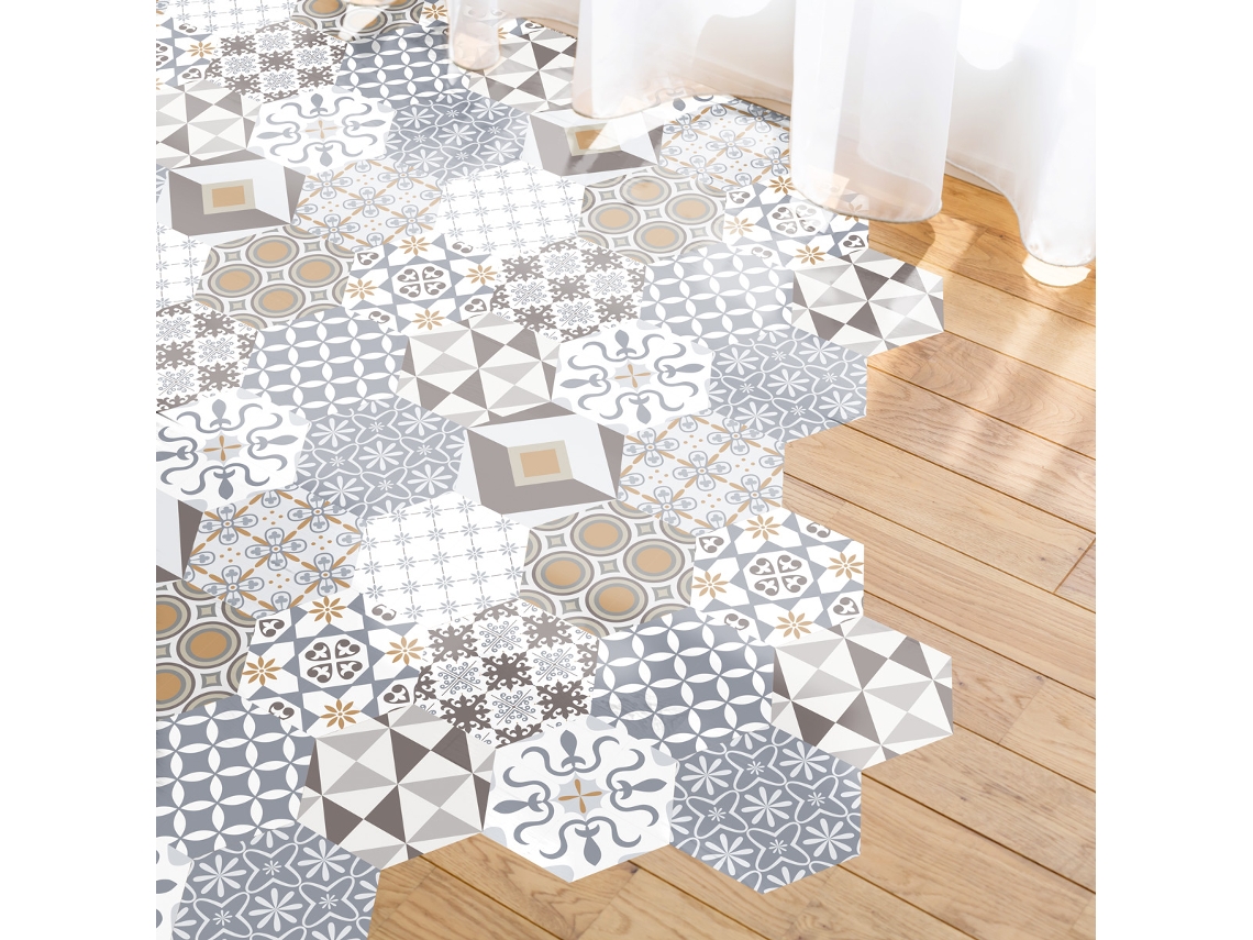 Pegatinas Antideslizantes para Suelos AMBIANCE STICKER Tomettes Sol Juliana (40X90 cm)