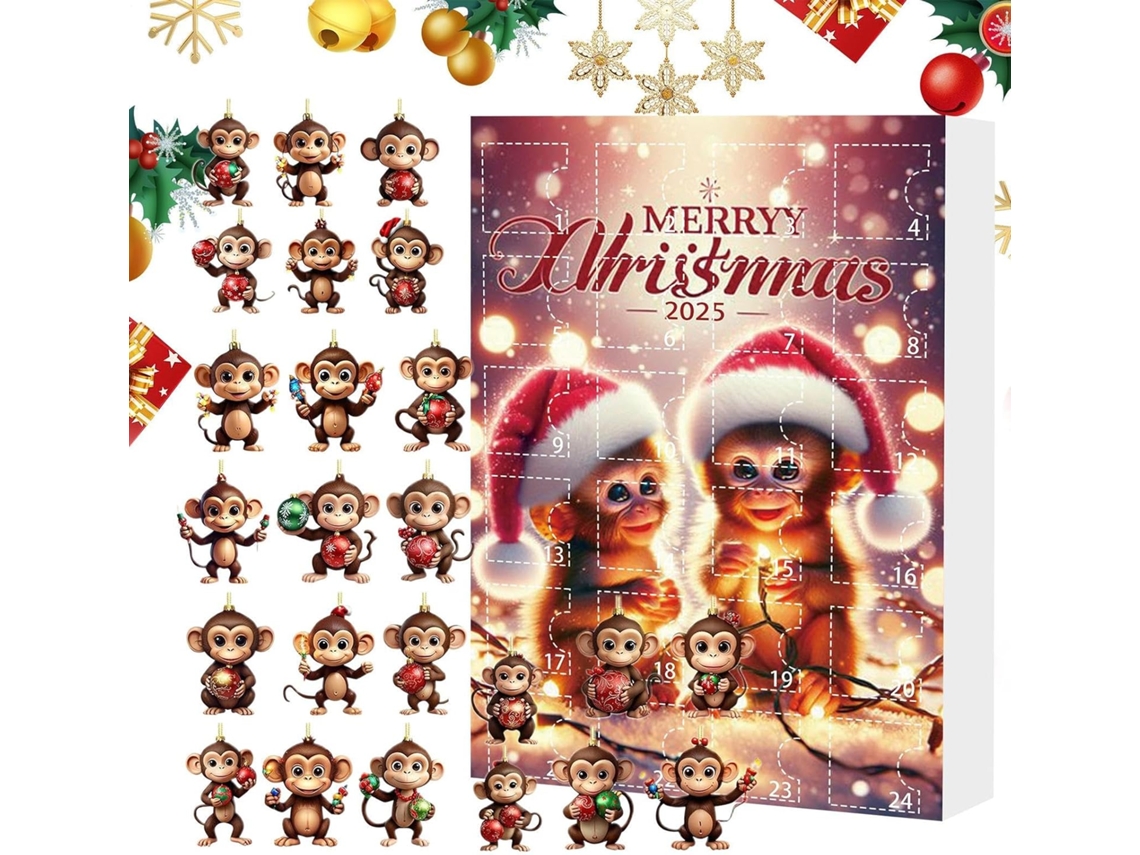 Calendario Adornos Decoraciones 2025 Adviento