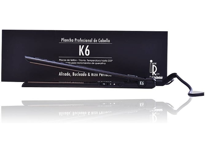 Plancha de Pelo IRENE RIOS K6 Straightener Negro