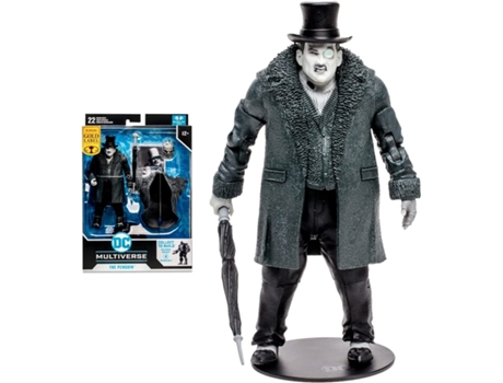 Figura The Penguin Batman: Arkham City Dc Multiverse Gold Label Collection 18 Cms