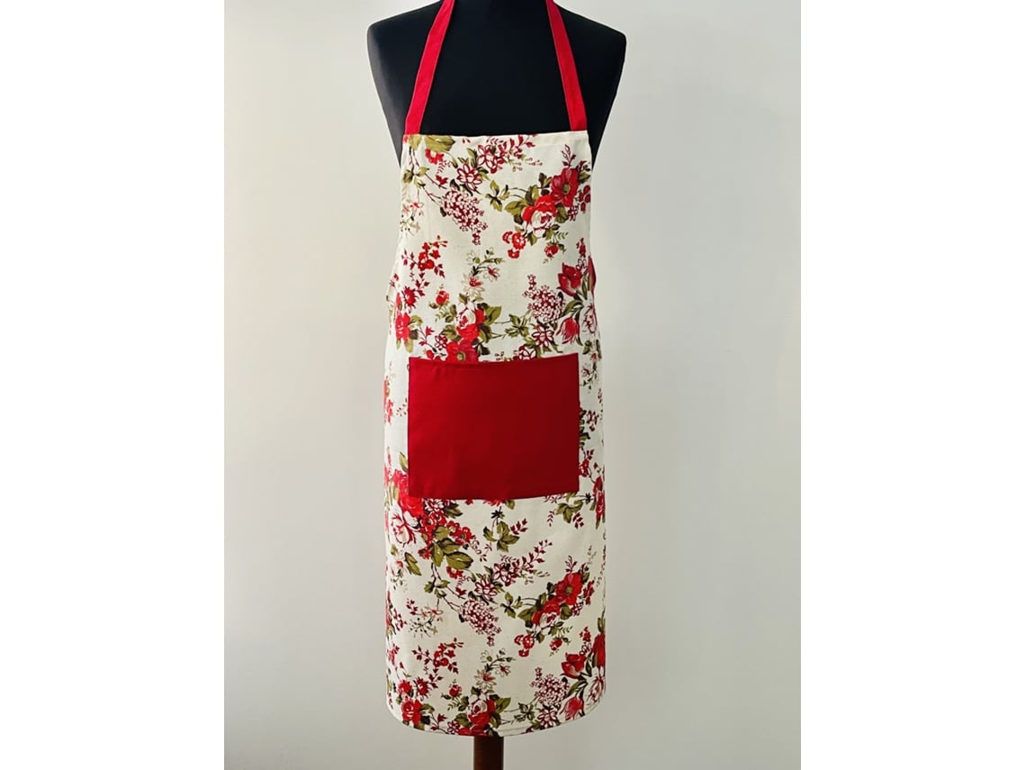 Delantal Chef ILMH BY I LOVE MY HOME (algodón-poliéster - 60x70cm - Estampado Floral)