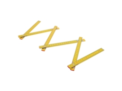 1.6 Regla Plegable Con Remaches En Madera Natural, Medidor Resistente Para Mediciones Precisas.