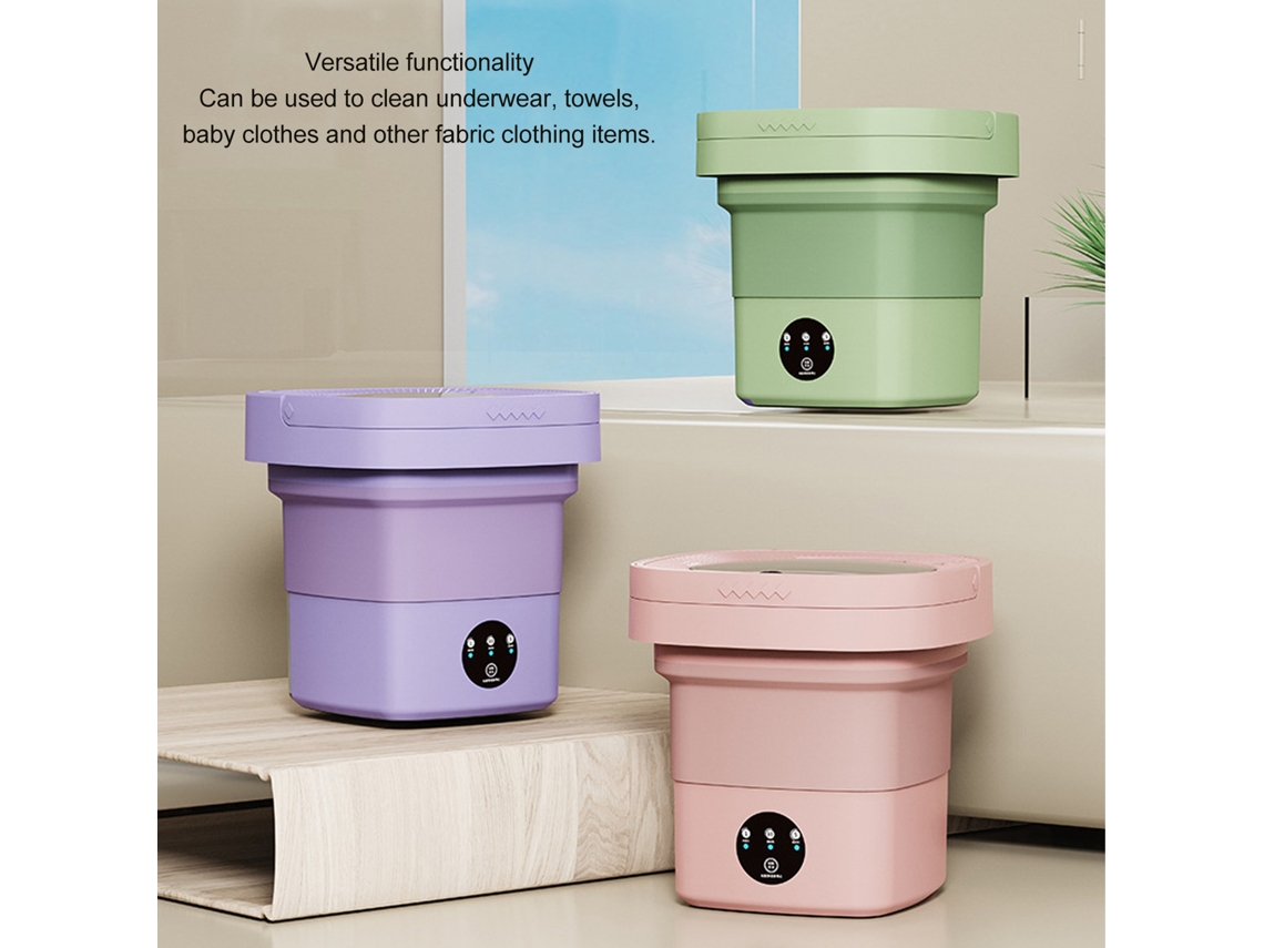 Minilavadora Plegable Portátil Para Ropa Interior, Ideal Para Dormitorios, Apartamentos Y Hoteles, 8 Litros.