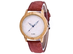 Sencillo Reloj De Pulsera Para Parejas Con Correa De Cuero, Ideal Para Amantes Del Café.