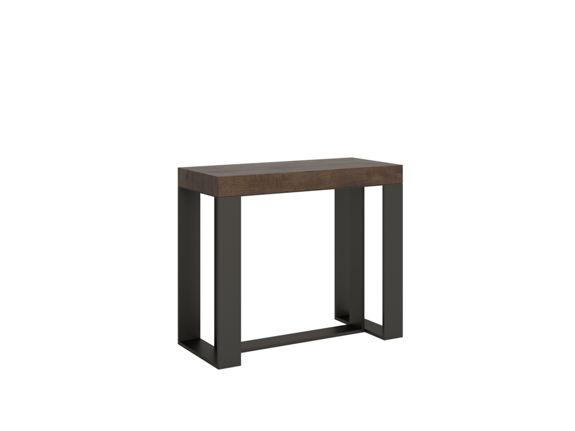 Consolas Futura Extensible hasta 300 cm ITAMOBY (90 x 40 x 77 cm - Paneles de Melamina - Nogal)