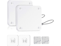 Cerrador De Puerta Automático Con Sensores, Instalación Sin Perforar, Cable De Acero, Para Puertas Ligeras (blanco 800g)