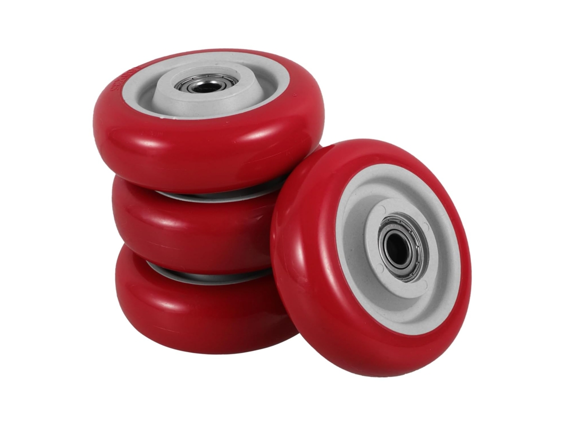Juego de 4 ruedas giratorias con rodamientos para reemplazar las de los carros de muebles. SFUSHOS