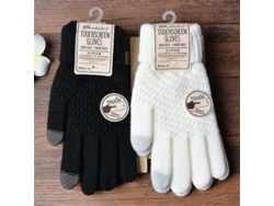 2026-guantes De Invierno Para Mujer Con Pantalla Táctil Calientes Tejidos Elásticos Mitones De Dedos Completos