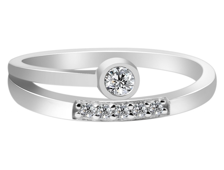 Anillo en Plata de Ley 925 Madeline con Circonitas Bañadas en Rodio Talla 56