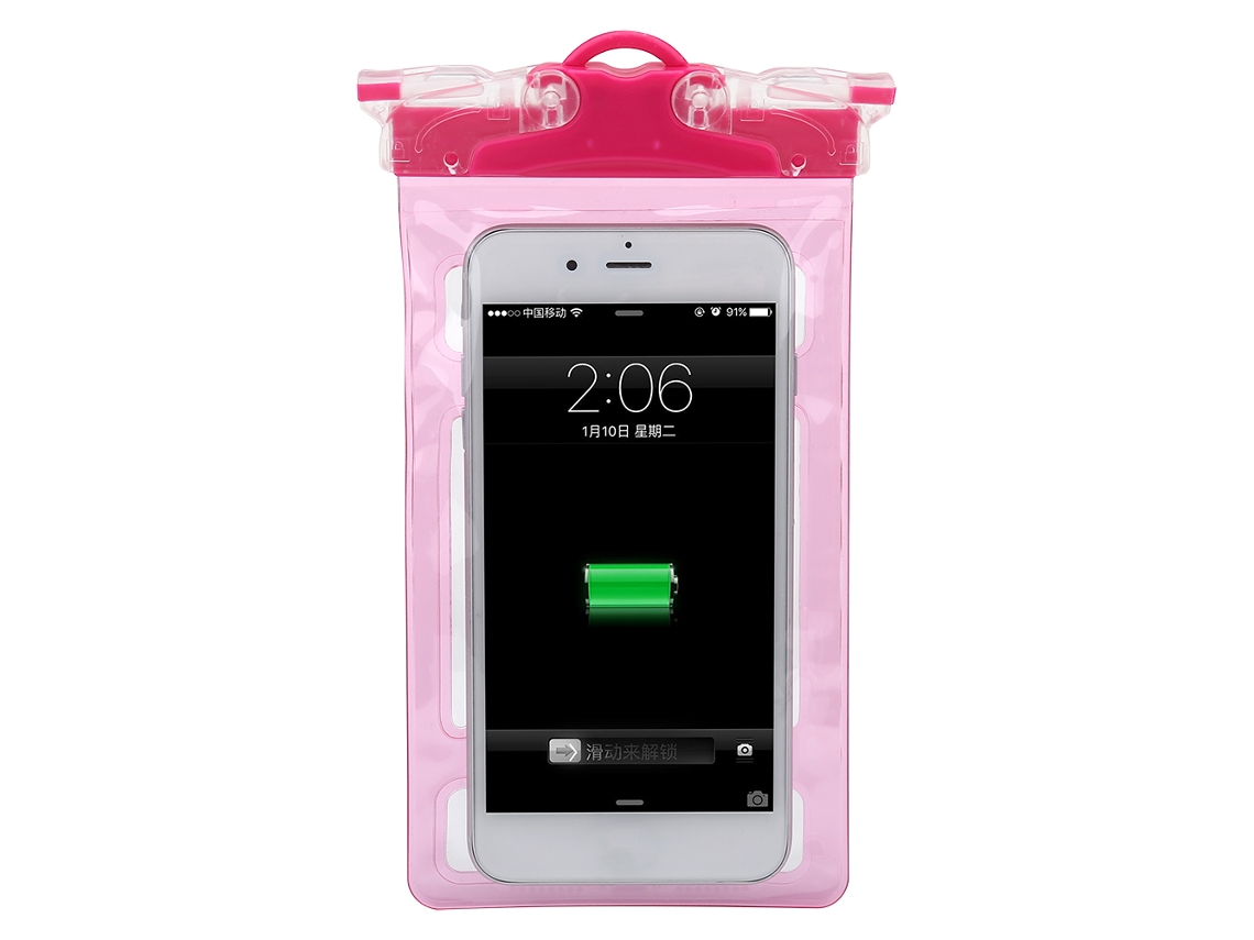 Bolsa impermeable con silbatos de rescate para teléfonos de hasta 6,2 pulgadas EOOCOO