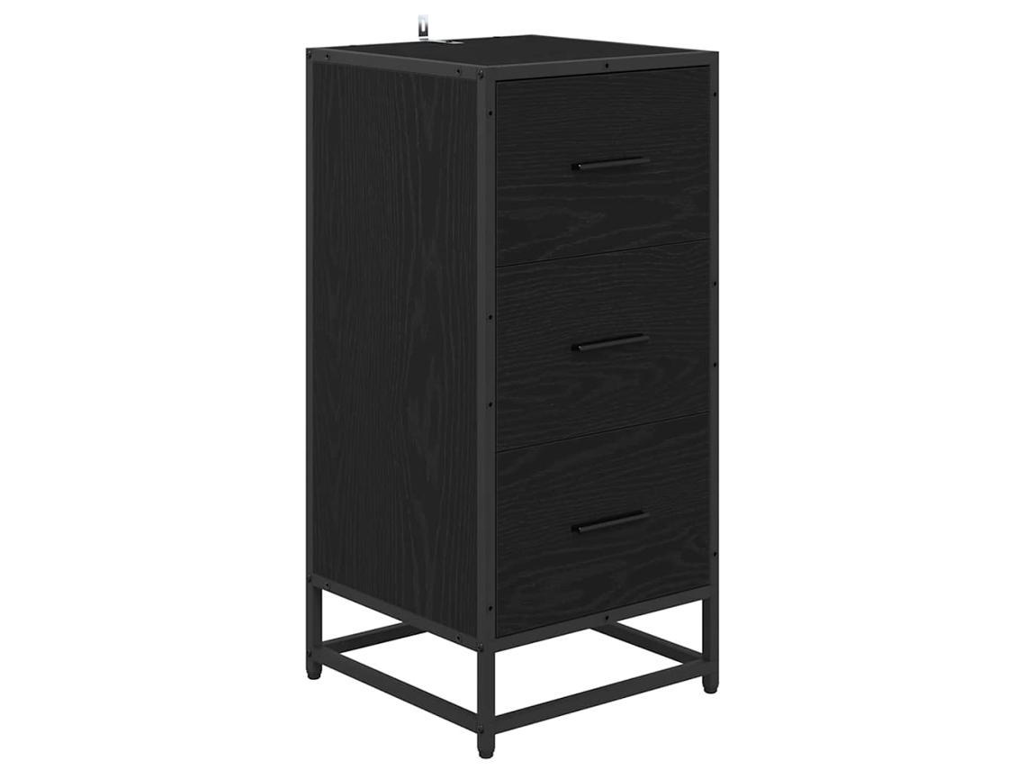 Maison Exclusive - Aparador Roble Negro 35.5 X 35 X 76 Cm