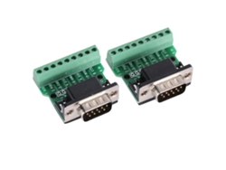 2pcs Conector Adaptador Macho Db9 9pin Terminal Placa De Desconexión Rs232 Serial Db9 (macho)