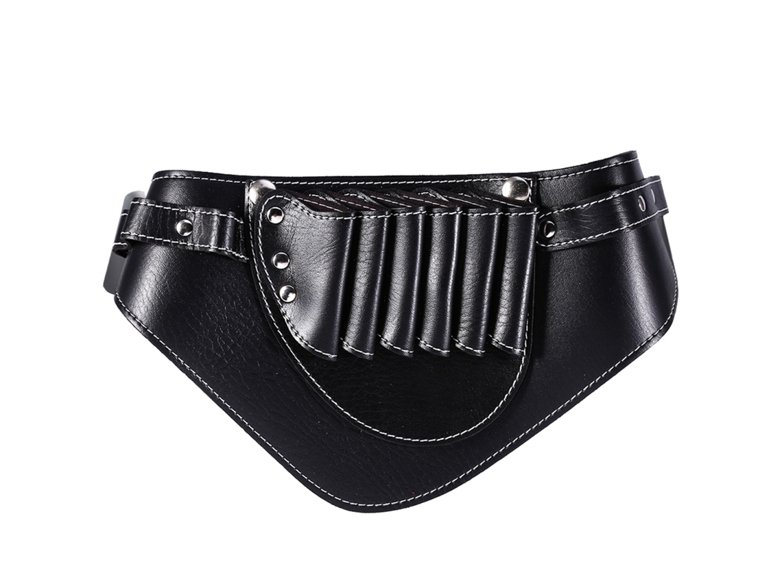 Bolsa De Cuero Pu Profesional Para Tijeras De Barbería Y Accesorios De Peluquería Con Funda Y Porta Tijeras