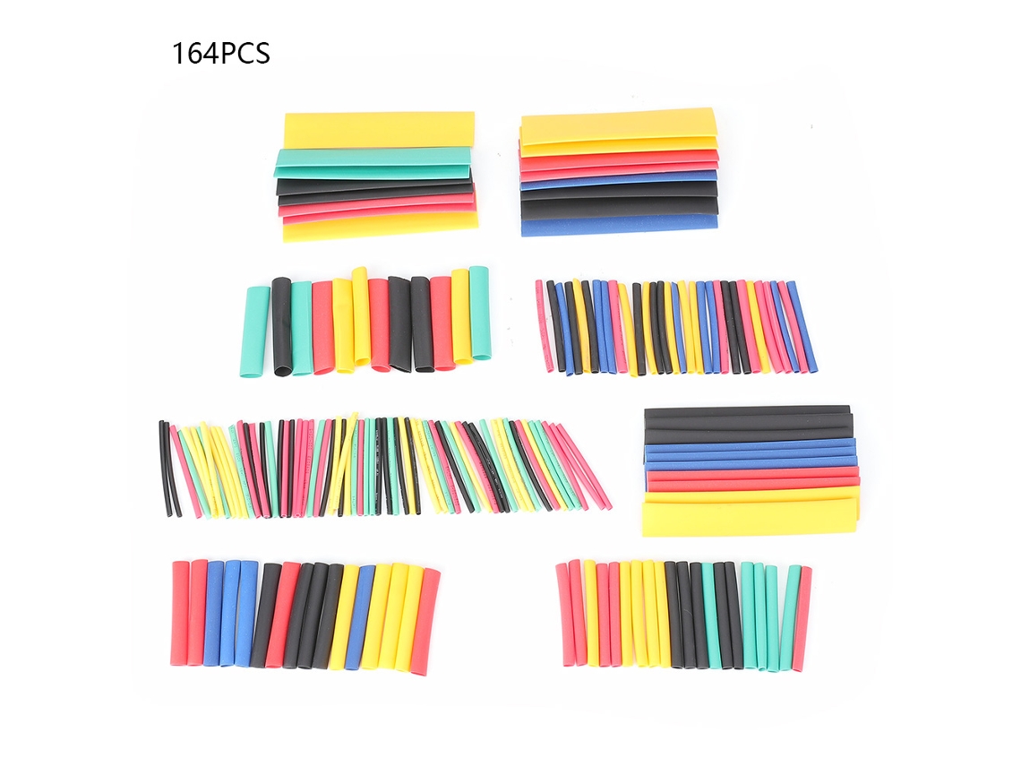 Tubos Termorretráctiles De Pe, Multicolor, 164 Unidades, Para El Aislamiento Y La Protección De Cables Y Alambres.