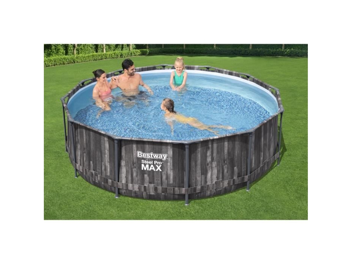 Piscina de Acero BESTWAY 5614X (con Cartucho - 9150 L - 366x100cm)