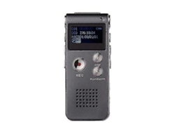 Grabador de Audio Digital Recargable de 16 Gb Compatible con Reproductor Mp3 Gris YEMAESRE
