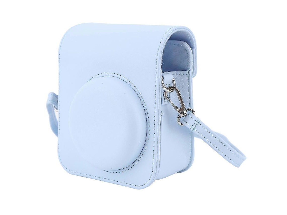 Mini bolsa protectora para cámara instantánea, estuche de PU con correa ajustable para el hombro para cámara Fujifilm Instax Mini 12 TAISHENGDA