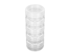 Caja De Almacenamiento Transparente De 5 Capas Para Piezas De Reloj Con 5 Estuches De Acrílico, 3,8 Cm (1,5 Pulgadas)