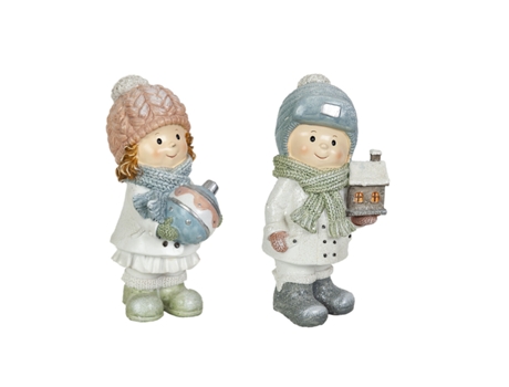 Set de Figuras ROMIMEX Multicolor Resina Pareja Juguetes 14 x 26 x 13 cm (2 Piezas)