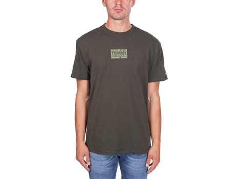 Camiseta de Hombre TOMMY JEANS Verde (L)