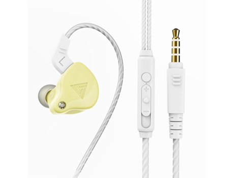Auriculares con Cable OHPA Alámbrico Qkz Ak6-X In Ear Micro-Auricular Amarillo