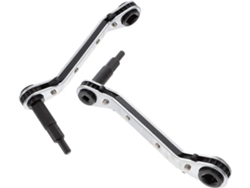 Llave De Carraca De Doble Cabezal De Acero De 45 Mm, Ligera Y Portátil, Para Mantenimiento Mecánico.