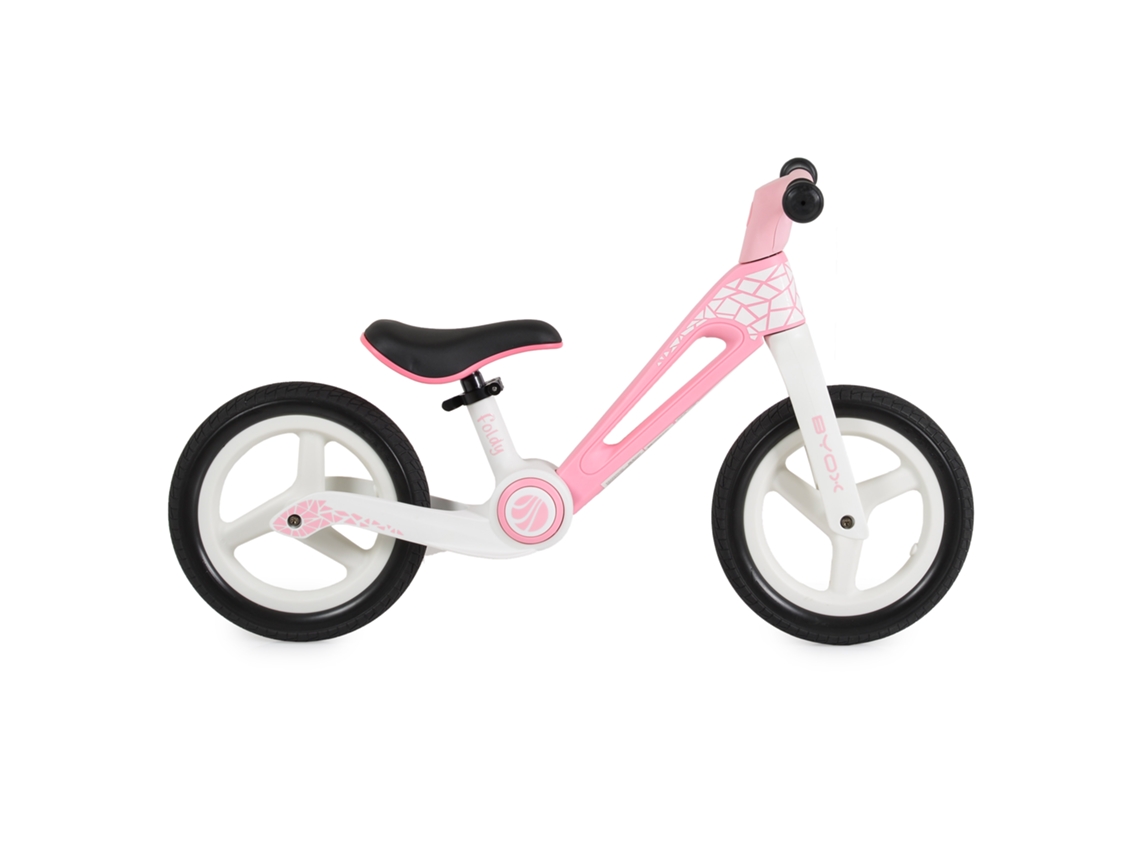 Bicicleta de equilibrio plegable rosa Byox