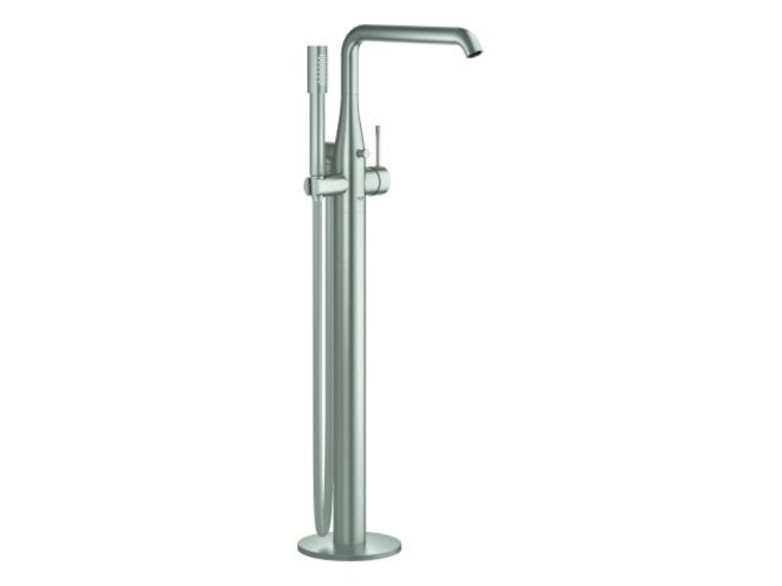Mezclador Monomando De Baño Grohe Essence Dn 15 Para Suelo, Montaje En Suelo, Proyección 277mm, 23491dc1, Color Súper Acero