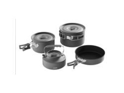 Juego De Utensilios De Cocina Para Acampar Con Olla Y Hervidor Para Acampar Y Hacer Senderismo Al Aire Libre.