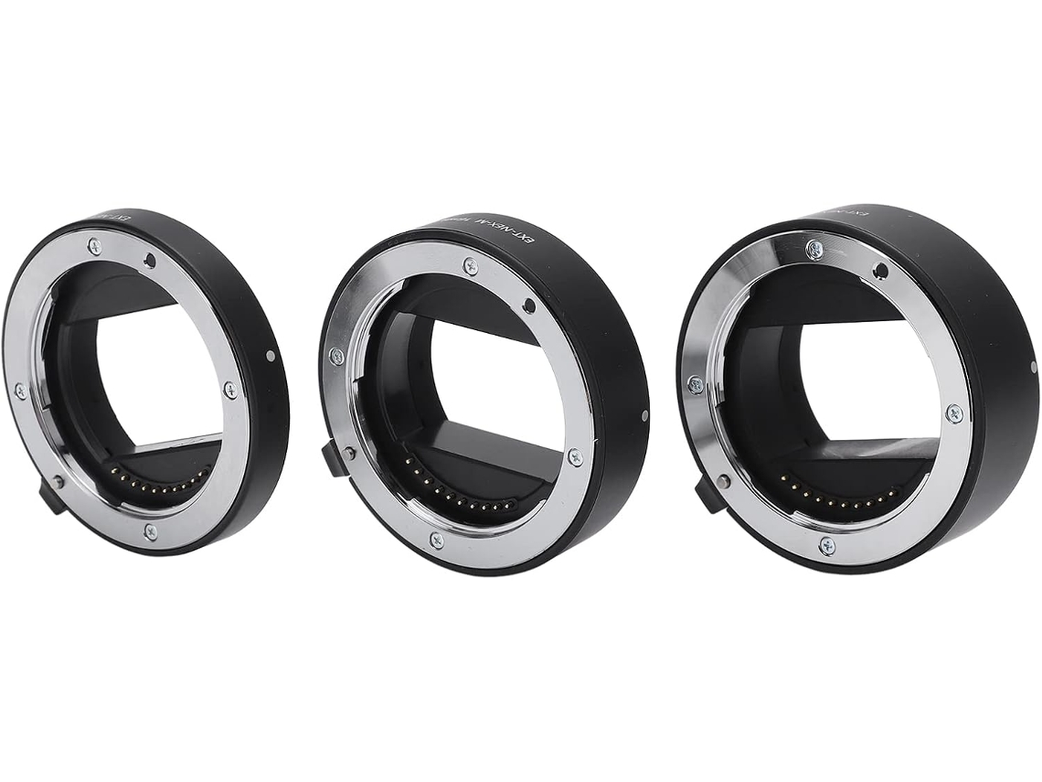 Adaptador De Tubo De Extensión Macro Automático Para Objetivos Con Montura E: Añada Una Extensión De 3 Mm A Su Objetivo.
