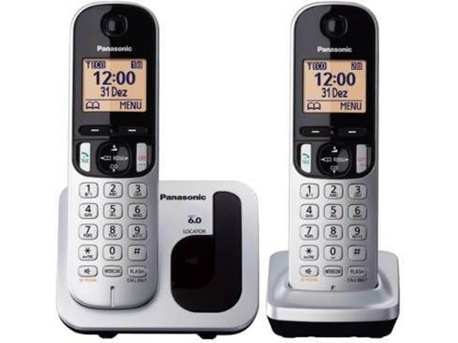 Telefóno Duo PANASONIC KX-TGC212SPS Plateado