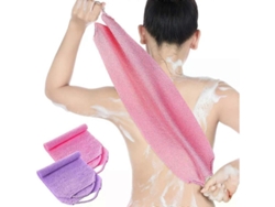 2 Esponjas Exfoliantes Para Baño, Toalla De Baño Extragrande Para Espalda Y Cuerpo Con Asas.