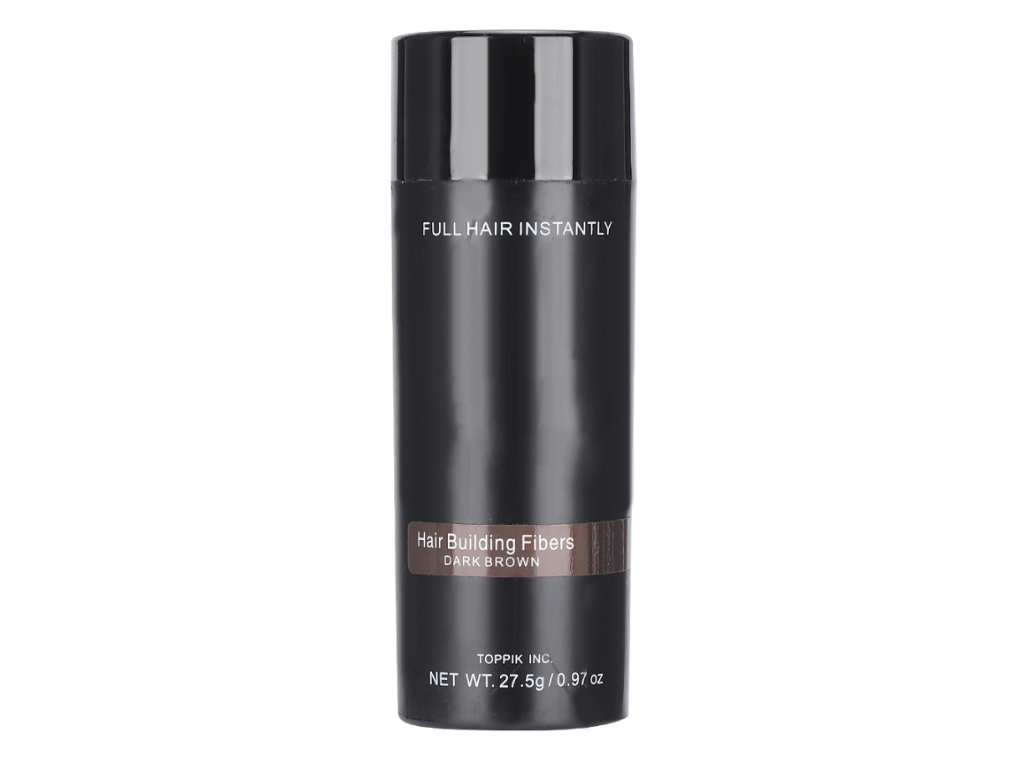 Fibra Capilar Profesional Unisex Polvo Espesador De Cabello Para Densificar Color Marrón Oscuro